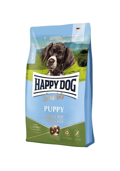 Happy Dog Sensitive Puppy Kuzu ve Pirinçli Yavru Köpek Maması 10 KG