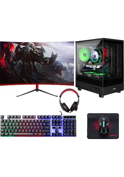 Turbox TX6052 i5-10400F 16 GB 512 GB SSD GT740 23.6" Free Dos Oem Paket Masaüstü Oyuncu Bilgisayarı