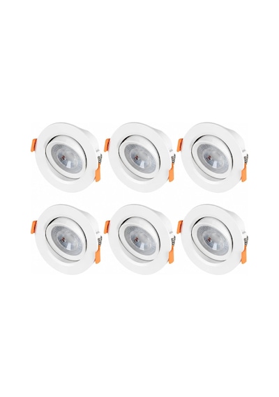 Cata Ct-5204 6'li Set 7w Akik Cob Led Gömme Spot 3200k Günışığı 470 Lm Tavan Aydınlatma Diğer