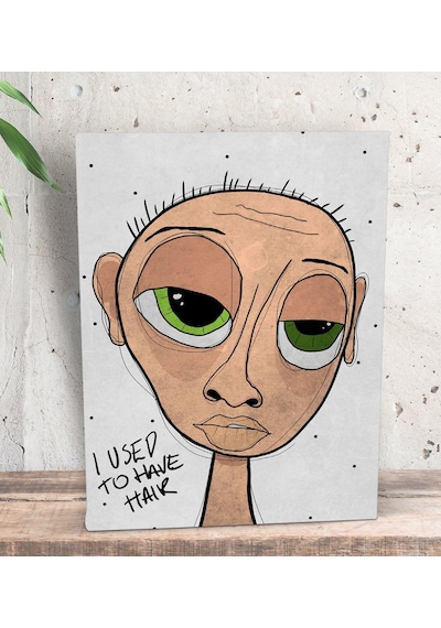 Bk Gift The Lazy People Collection Bald Guy Tasarımlı Dekoratif M