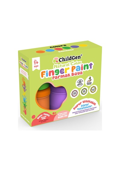 Childgen Süper Yıkanabilir Parmak Boya 6 X 50 Ml - 5 Adet Tarı