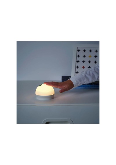 Kornsno Led Gece Lambası Beyaz Tavşan Pil Kumandalı 004.337.20 10 Parça Siyah