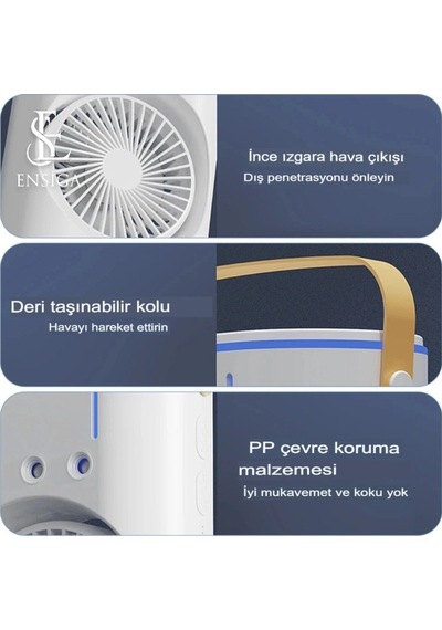Su Püskürtmeli İki Pervaneli Vantilatör