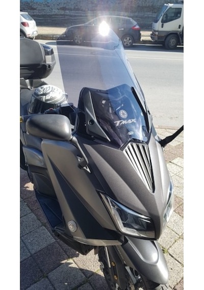 Zeus Motor 2015-2018 Yamaha Tmax 530 Uyumlu Uzun Ön Cam Koyu Füme