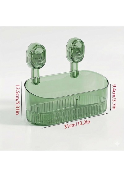 Sunup Sn-29266 Vantuzlu Şeffaf Banyo Mutfak Rafı Organizer Banyo Düzenleyici Raf Diğer