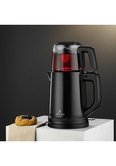 Aryıldız Tea Joy 1.8 L Çay Makinesi Siyah