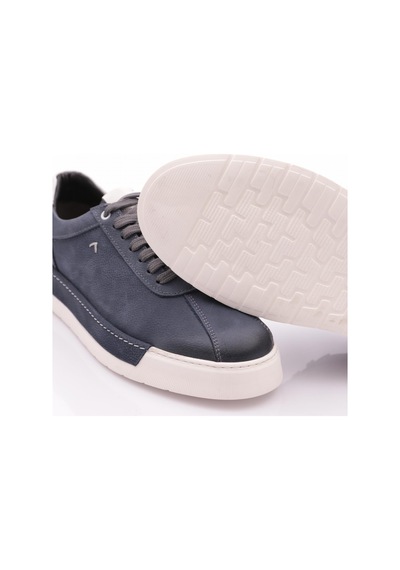 Dgn E58 Erkek Sneakers Ayakkabi Mavi Nubuk