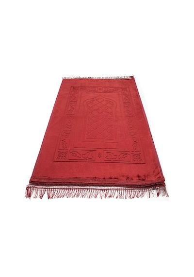 Peluş Seccade Bordo Bordo