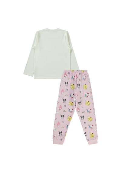 Kuromi 6-9 Yaş Pijama Takımı Ekru