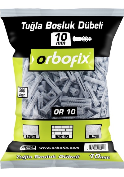 Orbofix Tuğla Boşluk Dübeli 10mm 500 Adet