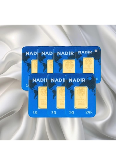 Leva Gold 1 Gr 24 Ayar Nadir Gram Altın 7 Adet