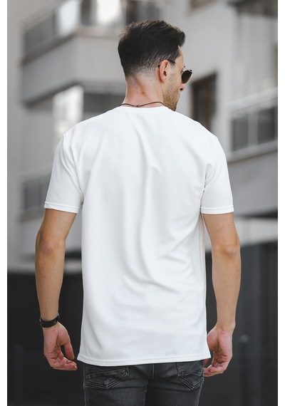 Ft New Club Baskılı Otoban Bisiklet Yaka Likralı Slim Fit Erkek Tshirt Antrasit