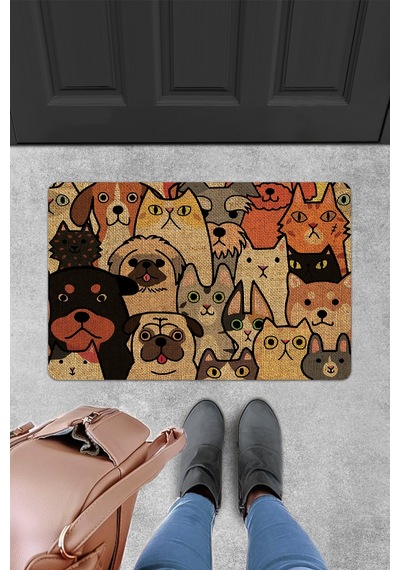 Evaşk Kapı Önü Paspası Vinil Kaymaz Tabanlı 45 X 70 Evaşkdm10113