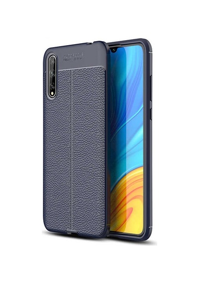 Huawei P Smart S Y8p Kılıf Deri Görünümlü Renk Atmayan Dayanaklı Silikon Kapak Niss