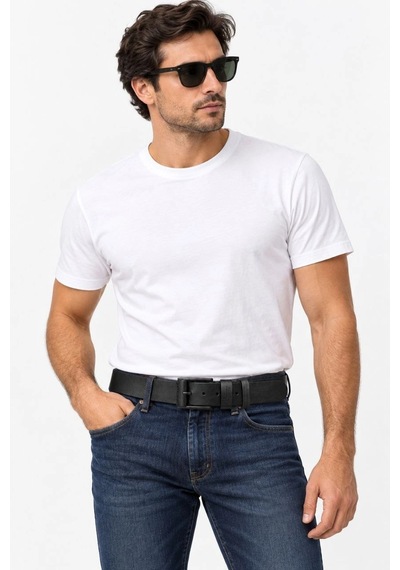 Ertaş Trend Store Erkek Siyah 4 Cm Metal Tokalı Kot Ve Kumaş Pantolon Kemeri Çok Renkli