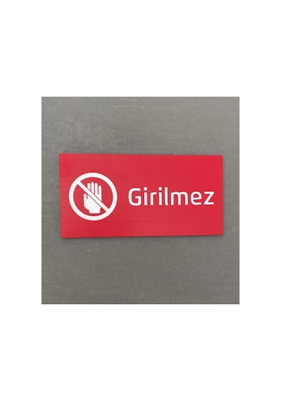 Kendinden Yapışkanlı Girilmez Uyarı Levhası Diğer