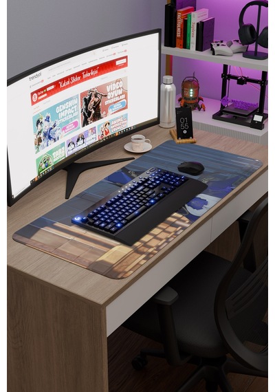 Clorinde Genshin Impact Anime Gacha V3 - 90x40 Xxl Gaming Mouse Pad Fare Altlığı