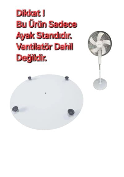 Luxell Lxf-518s Vantilatör Ayak Standı Beyaz