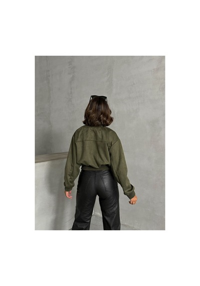 Verymoda Süet Mont F1809 Haki