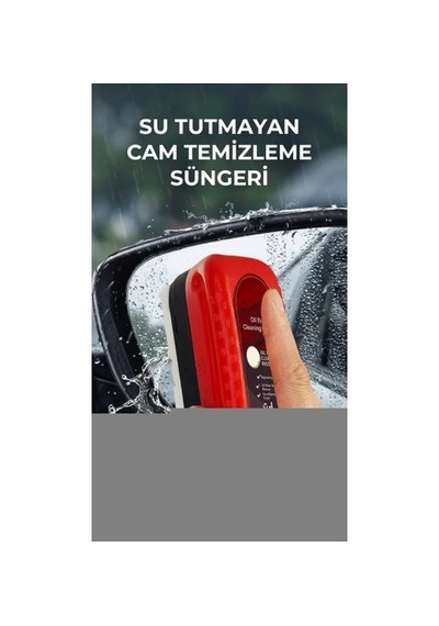 Buğz Su İz Bırakmayan Araç Camı Temizleme Süngeri, Pratik Kullanım Diğer