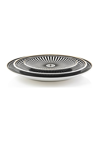 Zm Decor Siyah Aşk Tabak 23 Cm