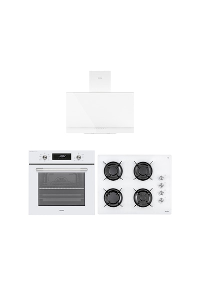 Vestel AF-7841 B - AO-65104 B-DG-T - AD-63330 B Eğik Beyaz Dijital Lezzet Set