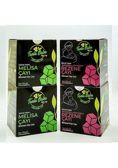 Melisa Çayı 2 Paket ve Anasonlu Kimyonlu Rezene Çayı 2 Paket 4'lü