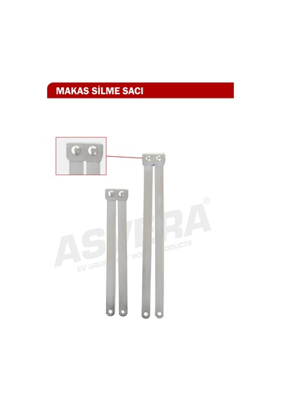 Asvera Çift Çıkışlı Merdiven Makas Silme Sacı Küçük Boy - Yedek Parça Emniyet Kilidi