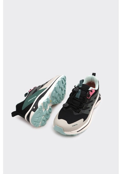 Derinet Humtto Comfort Taban Kadın Sneaker Siyah Yeşil Siyah Yeşil
