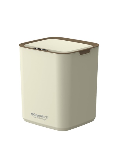 Sensörlü Çöp Kovası Şarjlı Akıllı, Krem, 22 Litre, Gt-sc05k Çok Renkli