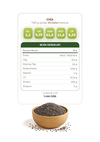 Glütensiz Chia 1 Kg