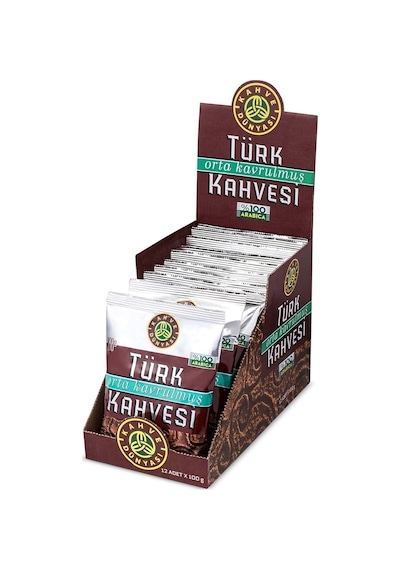 Kahve Dünyası Orta Kavrulmuş Türk Kahvesi 100 Gr - 12'li Türk Kahvesi
