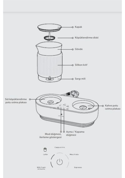 Jumbo x Homend JoyPot 5013H, Süt Köpürtme Fonksiyonlu ve 4 Farklı Kahve Programlı Mochapot