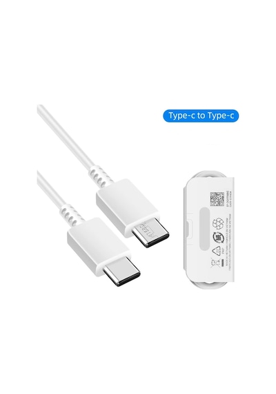 Galaxy S21 FE Uyumlu Type-C to Type-C Super Hızlı Şarj Kablosu 2 Metre 3.0A -İthalatçı Garantili