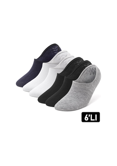 Just Inner Erkek 6 Lı Bambu Çorap Babet Premium Ayak Sağlığı 11400 Renkli