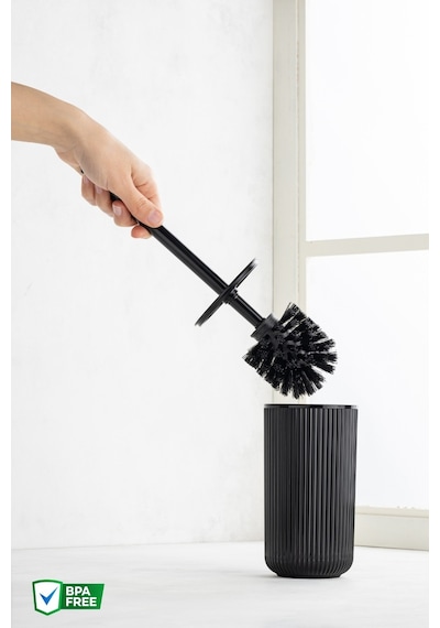 Nandy Home Kıl Fırçalı Hijyenik Tuvalet, Banyo Fırçası Siyah
