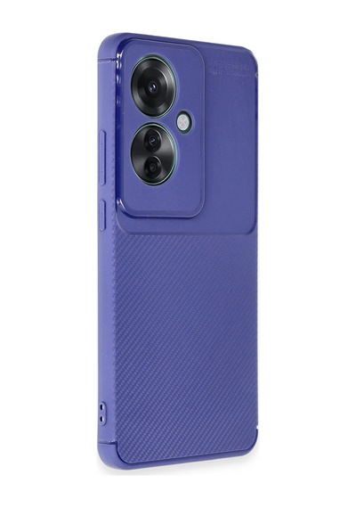 Uryport Oppo Reno 11f Kılıf Auto Focus Karbon Kapak - Lacivert