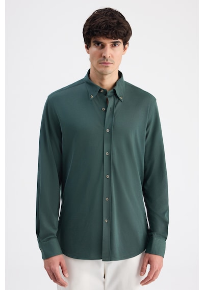 D'S Damat Ds Damat Comfort Zümrüt Yeşili Oxford Gömlek 6hc02g811304m Zm1