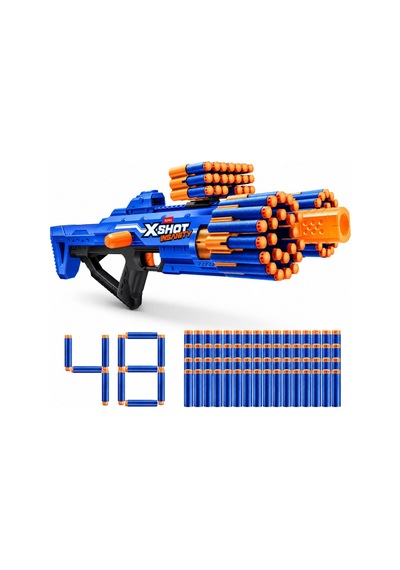 X-shot Insanity Berzerko 68 Cm Sünger Dart Atan Oyuncak Silah - 48 Mermili