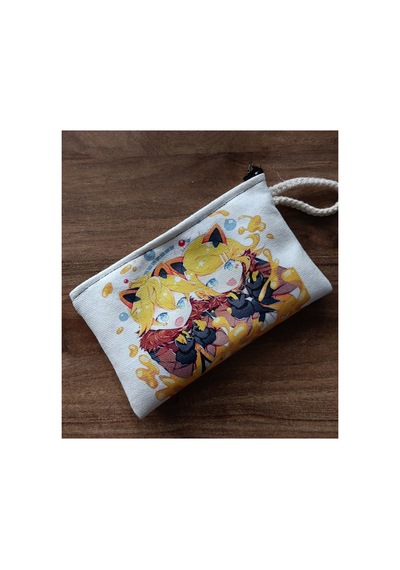 Owl Bag Vocaloid Karakterleri Kagamine Rin Ve Len Desenli Tasarım Cüzdan Kalemlik Çanta Düzenleyici Diğer