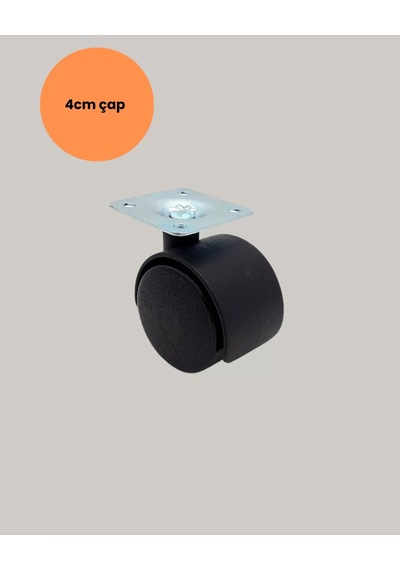 Hepsi 4 Cm Kilitsiz Tekerlek Ayak Seti Zemin Koruyucu Najmaddin Diğer
