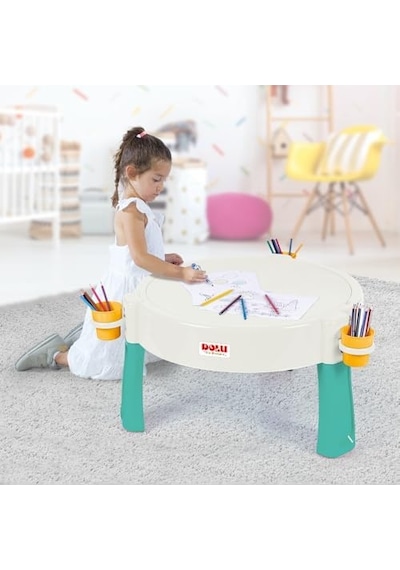 Dolu Su Ve Kum Aktivite Masası Yeşil 2670 Açık Bej
