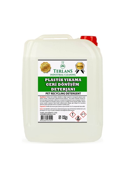 Terlans Plastik Yıkama Deterjanı Geri Dönüşüm Kimyasalı 5 Kg