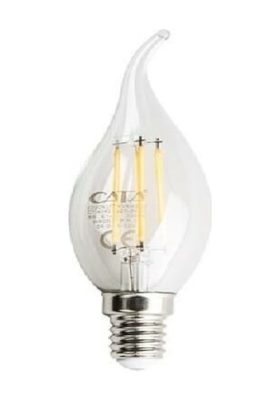 Cata Ct-4062 4 Watt Kıvrık Mum Rustik Ampul E14 Günışığı