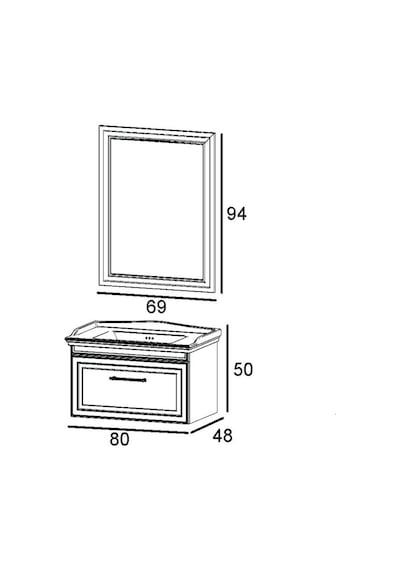 Denko Era 80 Cm Antrasit Banyo Dolabı Takımı Ve Boy Dolabı Antrasit Denko Era 80 Cm Antrasit Banyo Dolabı Takımı Ve Boy Dolabı Antrasit