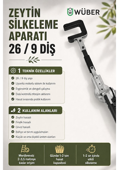 Wüber Kanca Tipi Zeytin Silkeleme Aparatı