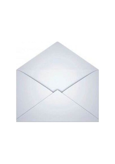 Mektup Zarfı - Para Zarfı - Takı Zarfı 11,4x16,2cm-500 Adet Beyaz Tutkallı 70gr Kağıt Diğer