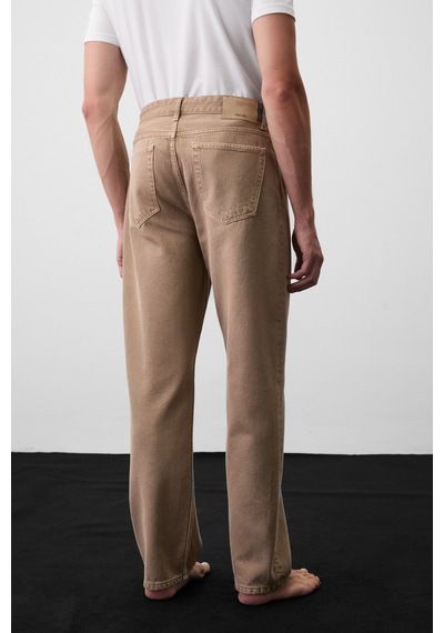 Grımelange Grimelange Carpe Erkek Straight Fit Vizon - Bej Jeans