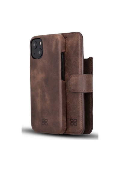 Bouletta Apple İphone 13 Uyumlu Deri Kılıf Mw36 Tn3