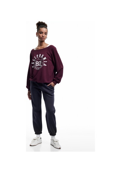 Koton Pamuklu Şardonlu Cepli Beli Bağcıklı Oversize Jogger Eşofman Altı Gri 6wal40037ık Gri